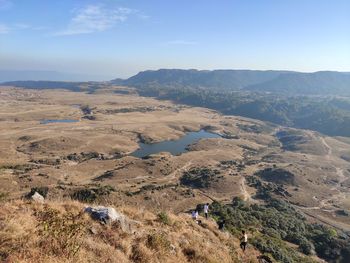 Scenic view of snowcapped mountain against sky