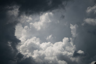 Low angle view of clouds in sky