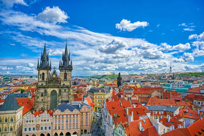 View of buildings in city