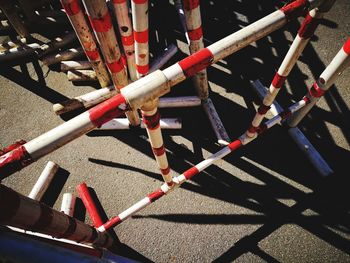 High angle view of umbrella