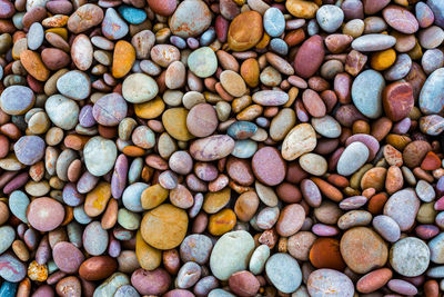 Full frame shot of pebbles