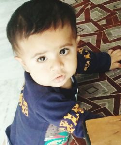Portrait of cute baby boy