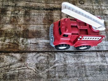 Close-up of red car