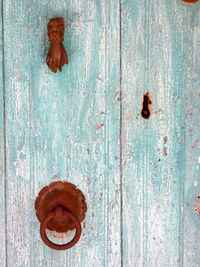 Full frame shot of old wooden door