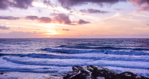 Atlantic ocean day and night