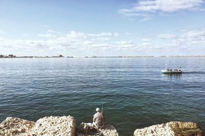 Scenic view of sea against sky