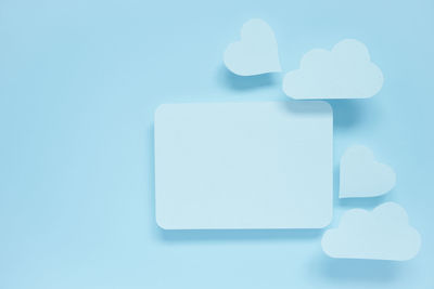 Close-up of paper over white background