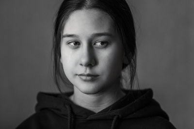 Portrait of a crying girl close-up