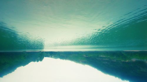 Reflection of clouds in water