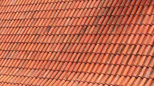 Full frame shot of tiled roof