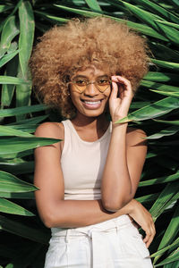 Portrait of a smiling young woman