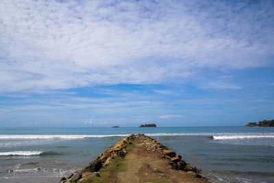 Scenic view of sea against sky