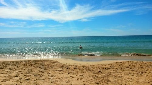 Scenic view of sea against sky