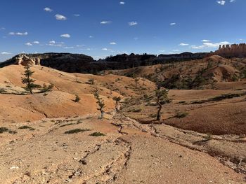 Scenic view of desert against sky