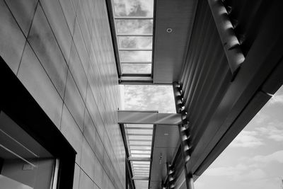 Low angle view of staircase in building