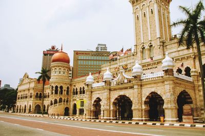 View of historic building against sky in city