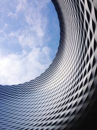 Low angle view of modern building against sky