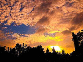 Scenic view of sunset sky