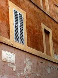 Closed window of house