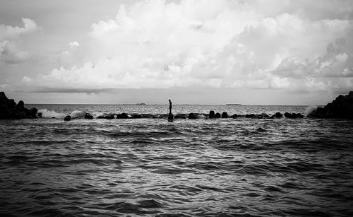 Scenic view of sea against sky