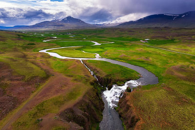 Scenic view of landscape against sky