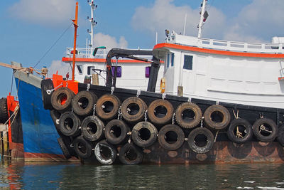 Boats in sea