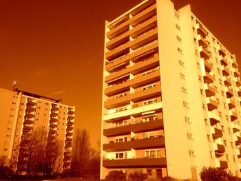 Low angle view of modern building