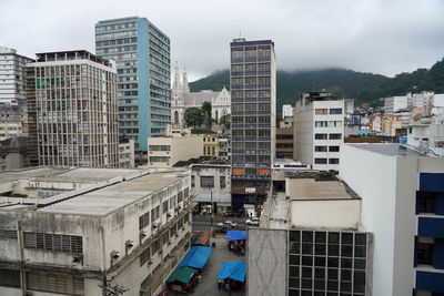 Cityscape of vitoria old town in the espirito santo state in brazil