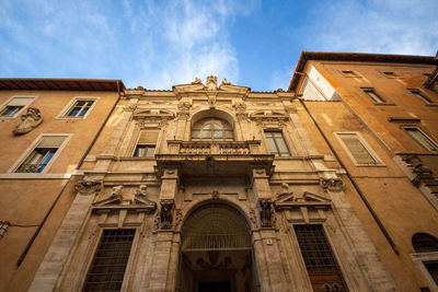 Famous ancient buildings in rome, italy