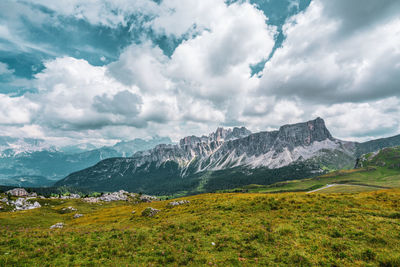 Scenic view of landscape against sky