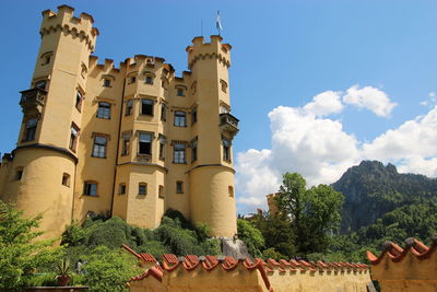 Low angle view of building against sky