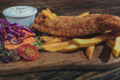 Close-up of food on plate