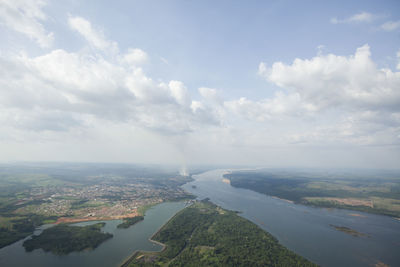 Aerial view of body of water - river - rivers. high quality photo