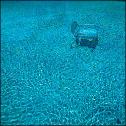 High angle view of sea