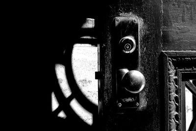 Close-up of rusty machine part