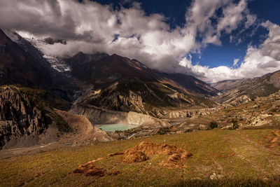 Scenic view of landscape against sky