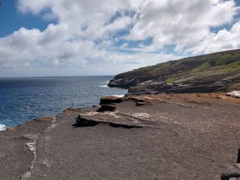 Scenic view of sea against sky