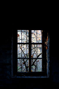 Close-up of abandoned window