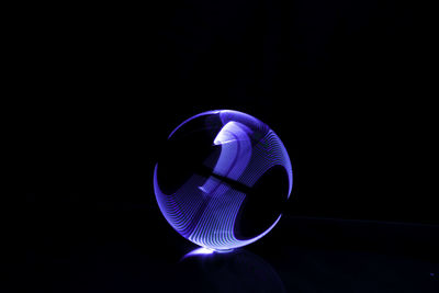 Close-up of illuminated ball