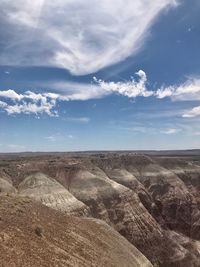 Scenic view of desert against sky