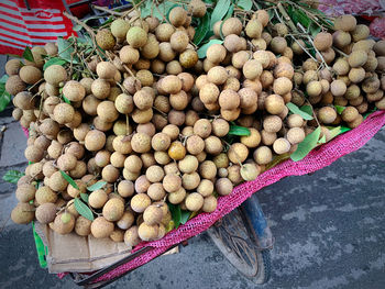 Fruits for sale at market stall