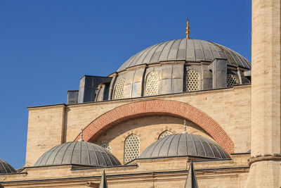 View of mosque against clear sky