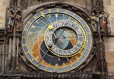 Close-up of clock tower