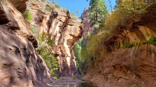 Panoramic view of rock formations