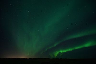 Low angle view of sky at night