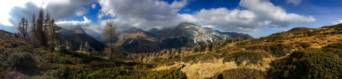 Panoramic view of landscape against sky