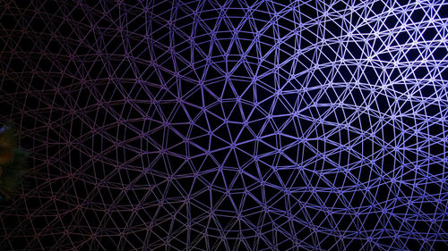 Full frame shot of illuminated metallic structure