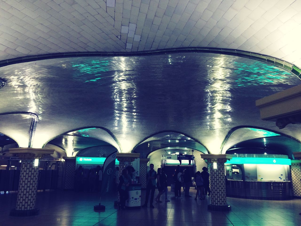 PEOPLE IN SUBWAY STATION