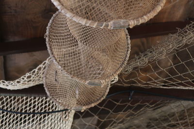 Close-up of fishing net