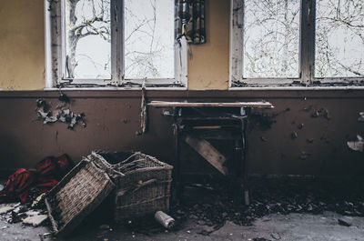 Interior of abandoned room